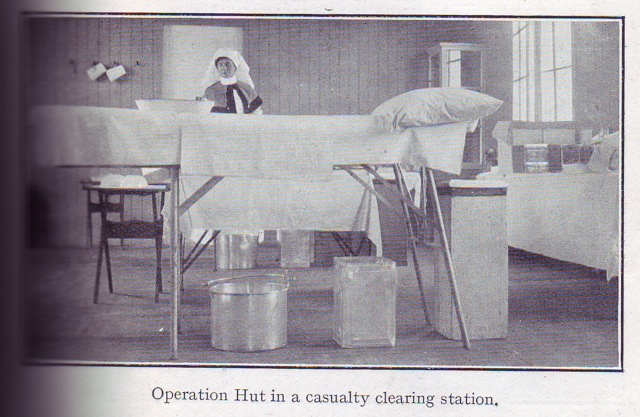 Operation Hut in a casualty clearing station.